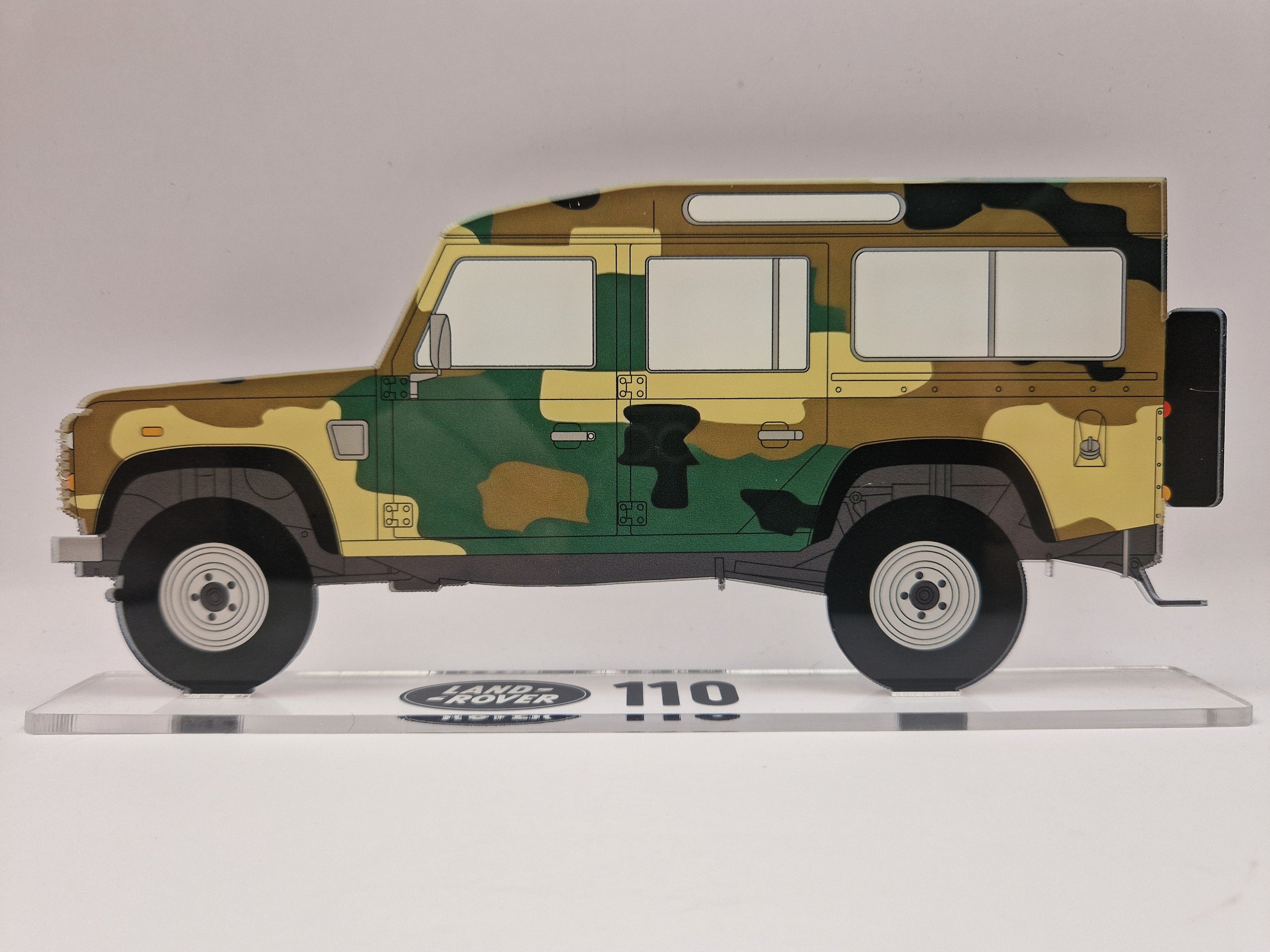 Custom Acrylic 110 – Printed in Any Colour, with Matching Stand