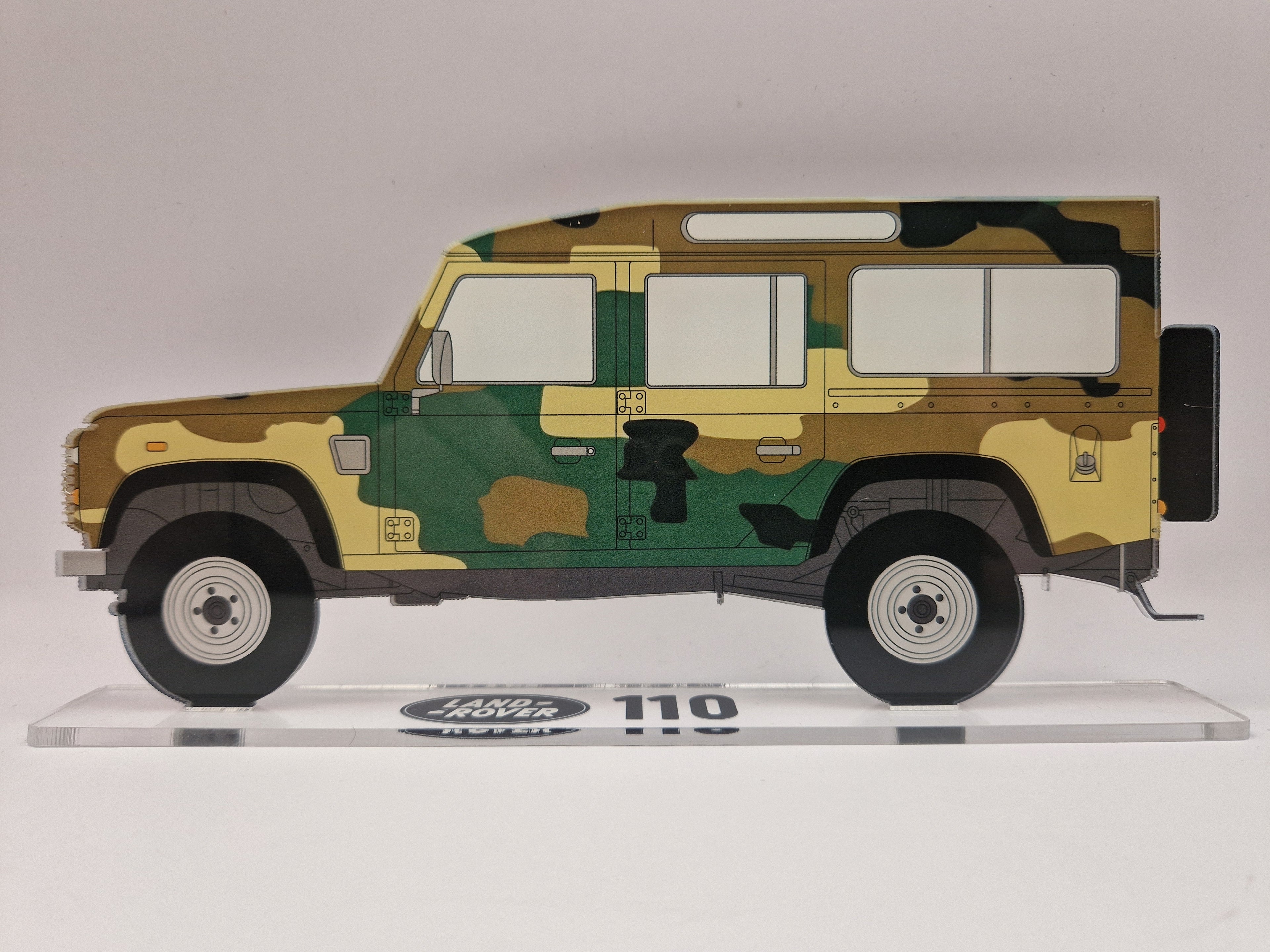 Custom Acrylic 110 – Printed in Any Colour, with Matching Stand