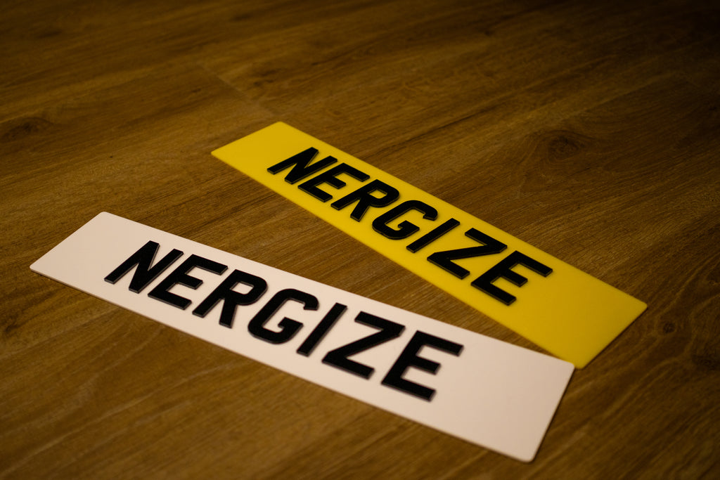 Kustom Show Plates - 3mm Acrylic - Front & Rear