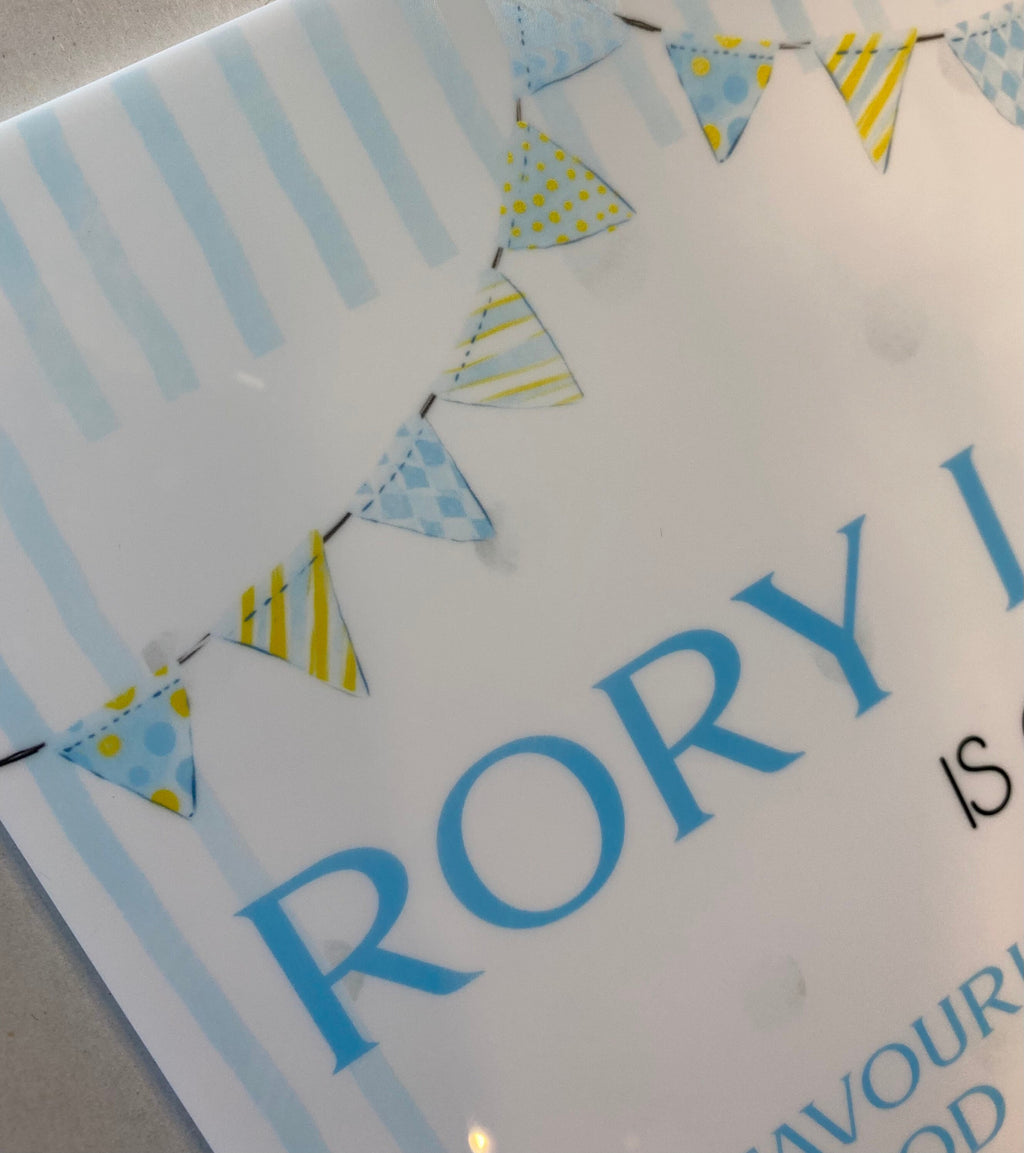 First Birthday Milestone Board For boys