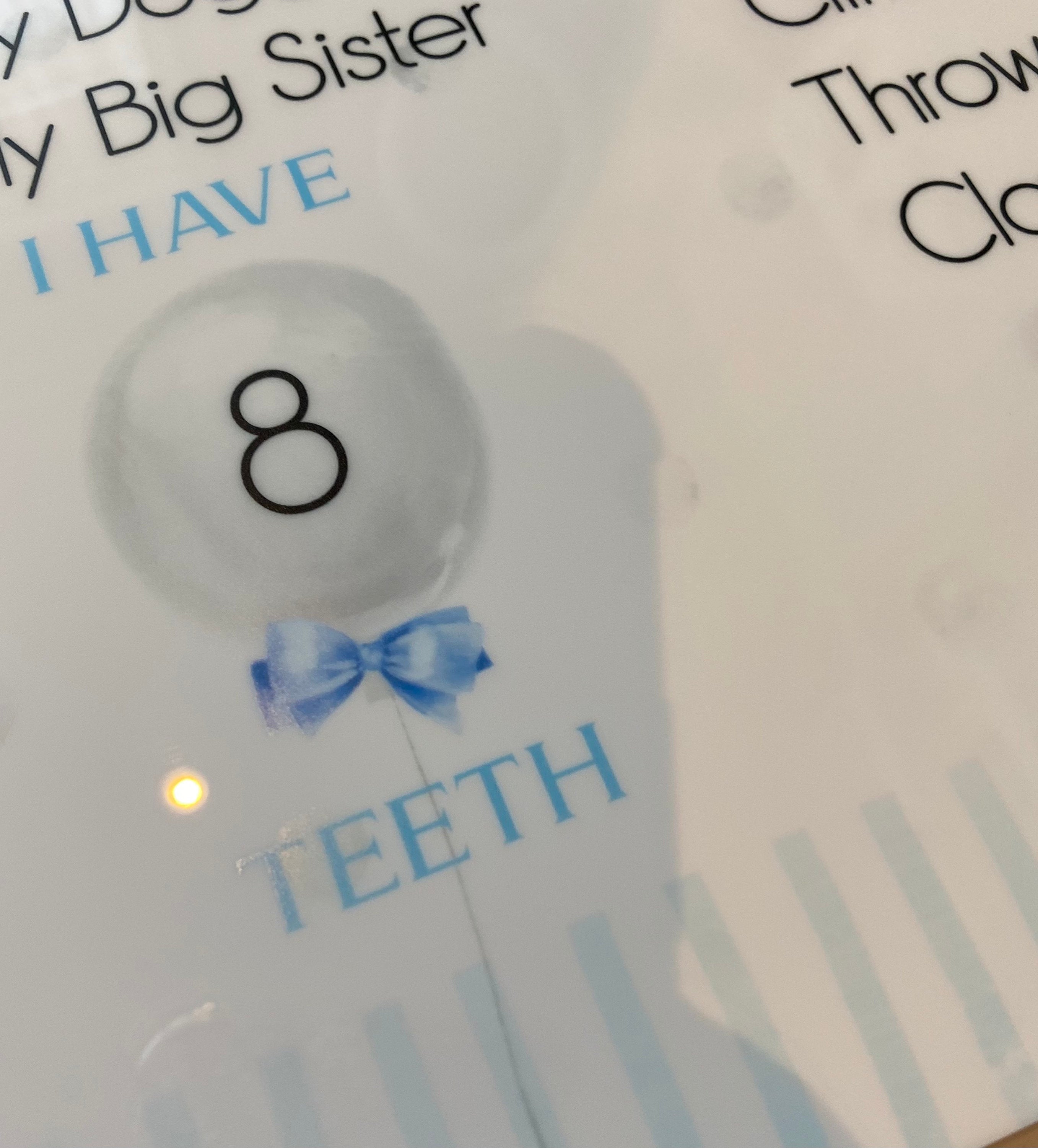 First Birthday Milestone Board For boys